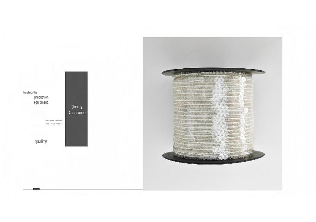 Eco-friendly 5mm Flat Lace PET Sequin Woven Ribbon for Shoe and Hat Accessories