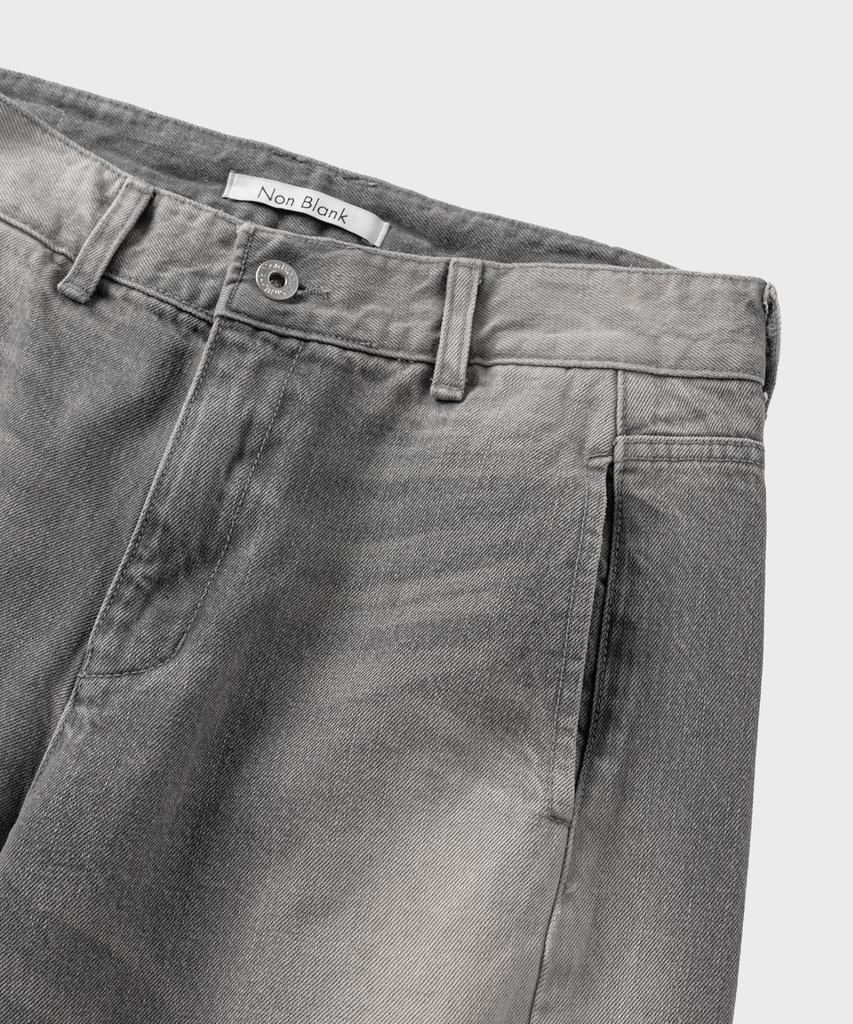 NONBLANK Curved Washed Denim Pants_Grey