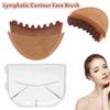 Contour Facial Brush Manual Lymphatic Drainage Massager Durable Soft Bristles Ergonomic Facial Cleansing Brush For Shaping