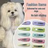Handmade Mulberry Silk Dog Hair Clips: Maltese, Bichon, Shih Tzu Styles