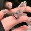 Toe Open Chic Heart Ring In Copper With Stunning Pink Diamonds For Modern Women