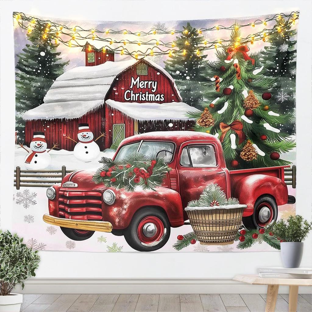 Winter Christmas Tree Wall Hanging Cat Tapestry Christmas Wall Hanging Tree Wall Hanging Gorgeous Christmas Tree Fireplace Gifts