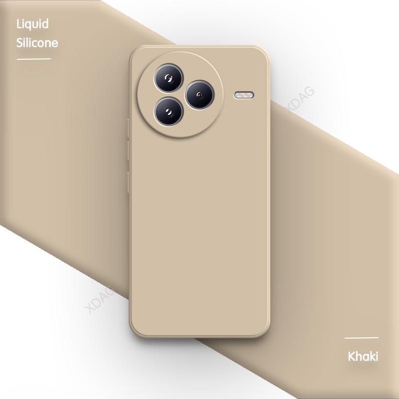 Simple Phone Case for Xiaomi Civi 5 Pro 5G Square Classic Shell Soft Original Internal Flocking Liquid Silicone Back Cover Funda
