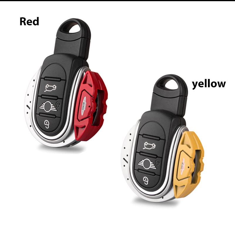 JCW Brake Disk Shape Key Fob Case Shell Cover for MINI Cooper 3rd Gen F55 F56 F57 F54, Gen2 F60 Countryman Smart Key