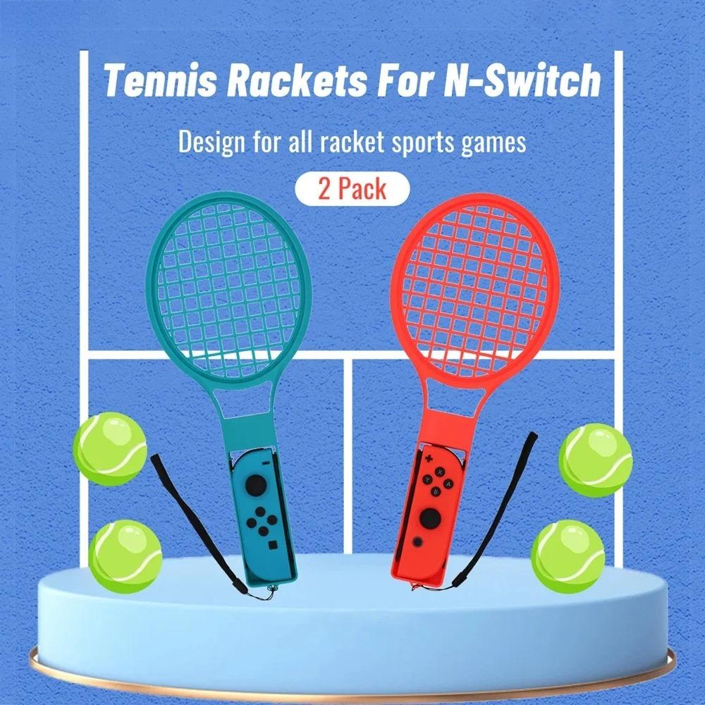 Tennis Racket for NS Switch /Oled Joy-Con Handle Holder Controller Grips Tennis Game Accessories