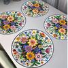 Heat Resistant Petal Round Mat Round Shape Heat Resistant Placemats  Tea Party