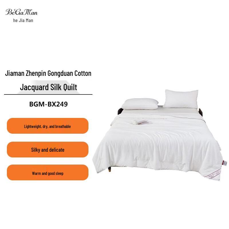 Beijiaman Premium Satin Cotton Jacquard Silk Quilt