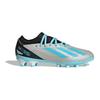 New Adidas X Crazyfast.3 Messi Slip Resistant Low Top Kids' Soccer Shoes Gray Blue Kids' IE4081