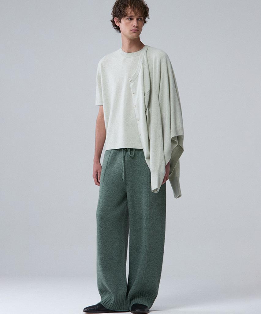 UMARMUNG Wool Cashmere Half Sleeve Pullover_Mint