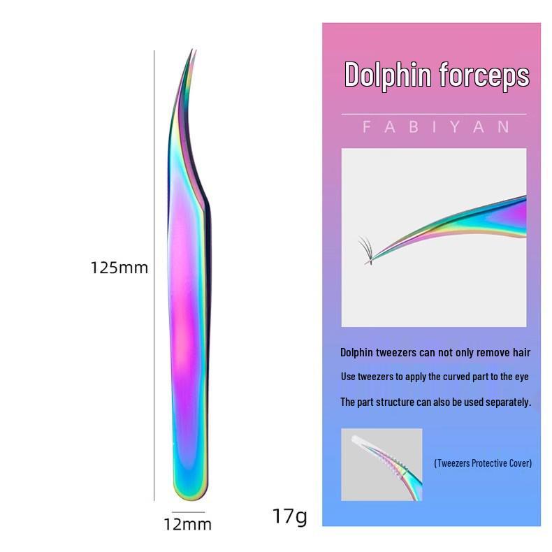 Golden Feather Precision Eyelash Extension Tweezers Set