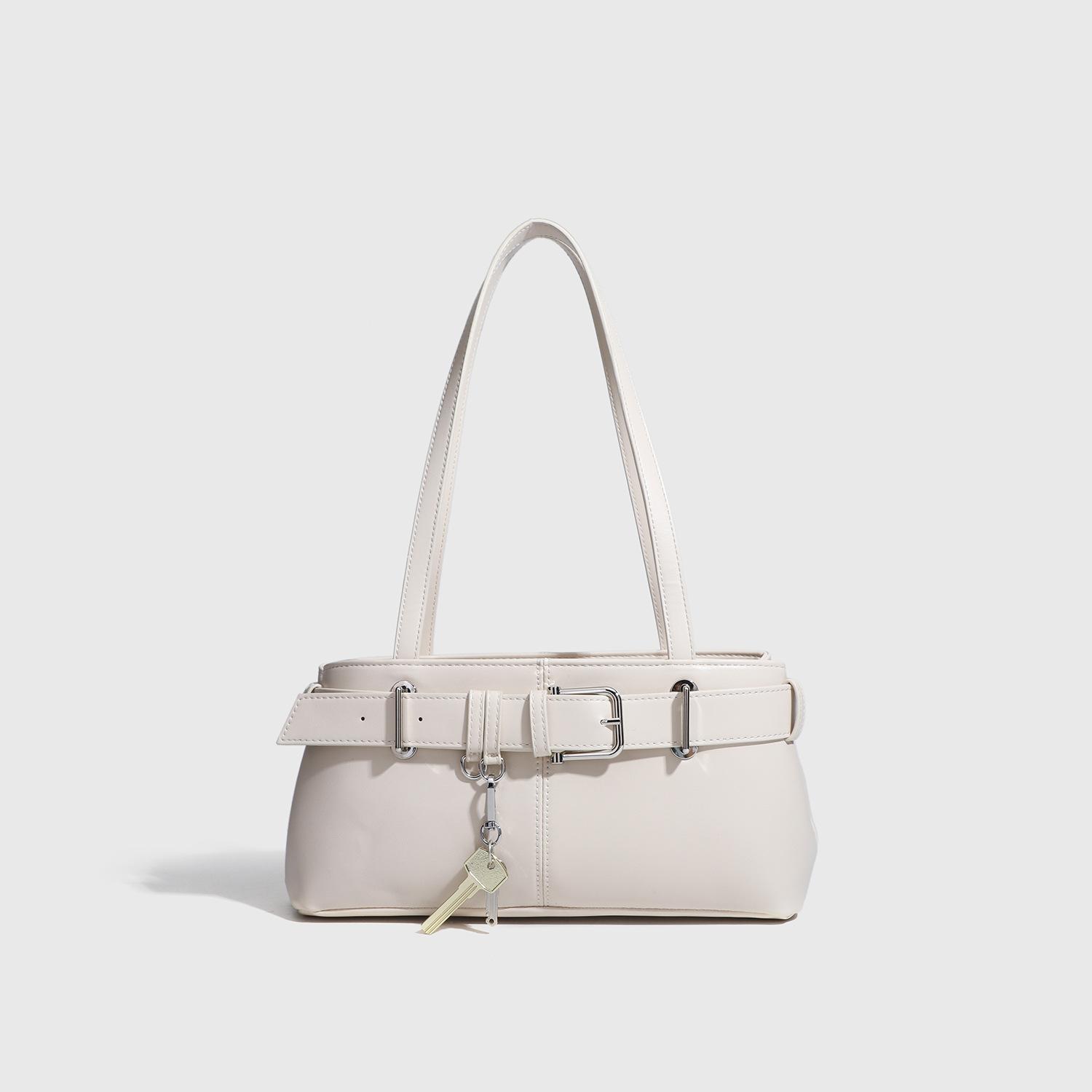 

Кожаные женские сумки, нишевые сумки высокого класса для горячих девушек, ретро-сумки-багеты, универсальные сумки через плечо под мышкой