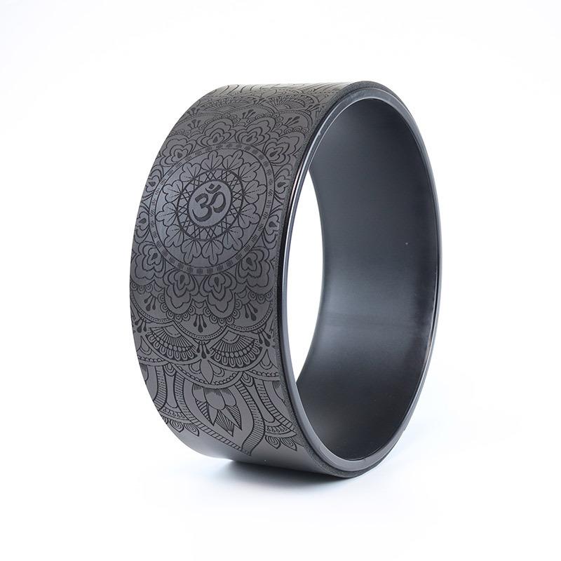 PU Cork Yoga Wheel for Shoulder Opening, Backbend, and Pilates Exercises