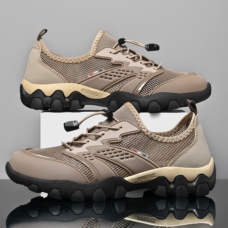 YRZL New Lightweight Breathable Mesh Men's Shoes Fashion Trend Walking Men's Outdoor Wear-resistant Casual Shoes Walking Shoes