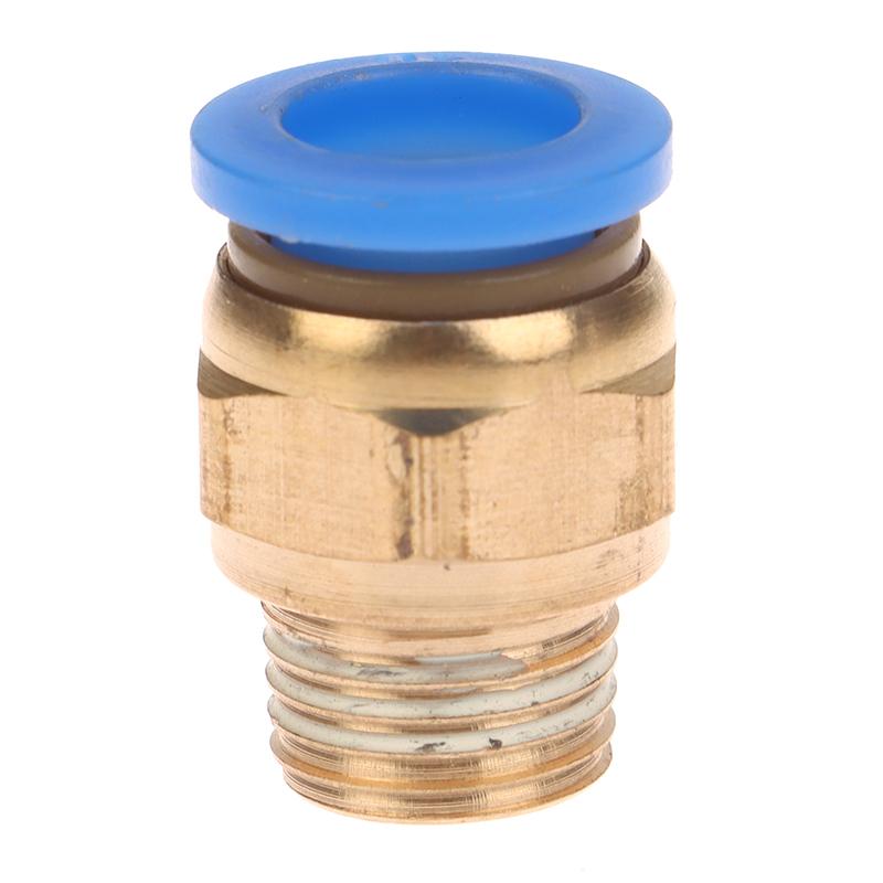 1Pc Pneumatic Air Connector Fitting Pc 4/6/8/10/12/14/16Mm Thread 1/4" 1/8" 3/8" 1/2" 3/4"Hose Fittings Pipe Quick Connectors
