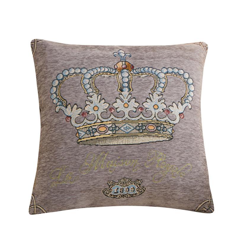 Nordic Style Elegent Crown Cushion Cover Fashion Home Sofa Decoration Pillowcase 45cm Gorgeous Household Textiles Pillow Cover