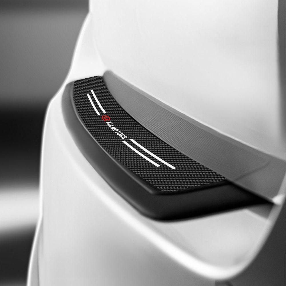 2026 Horká Samolepka na Auto 4ks Nové Kožené Karbonové Vlákno Chrániče Prahu Dveří Auta pro Kia Sportage 3 Rio K2 Ceed Auto