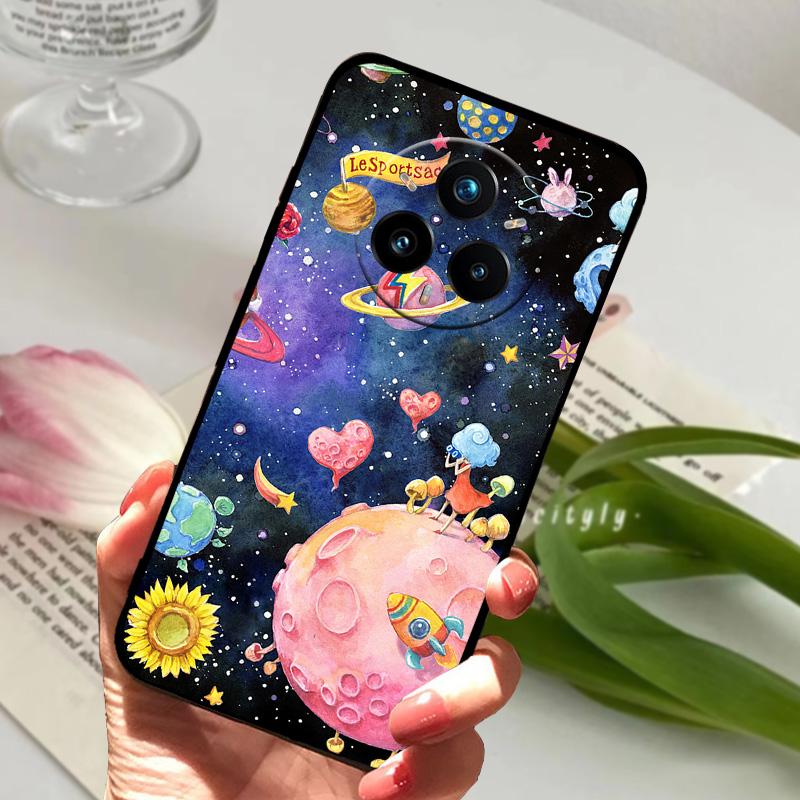 Sød Tegneserie Til Realme 14 Pro Plus Cover 14 Pro+ 5G TPU Silikone Telefon Cover Til Oppo Realme14 Pro Blødt Beskyttende Fundas Bumper