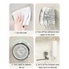 Easy Installion Rotatable Paper Towel Holder Suction Cup Hook for Efficient Kitchen and Bathroom Storage Solution