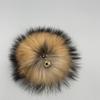 13 15 cm DIY Naturfarbe Echte Waschbärfell Pompons Für Taschen Gestrickte Mütze Hüte Echtes Fuchs Fell Pompon