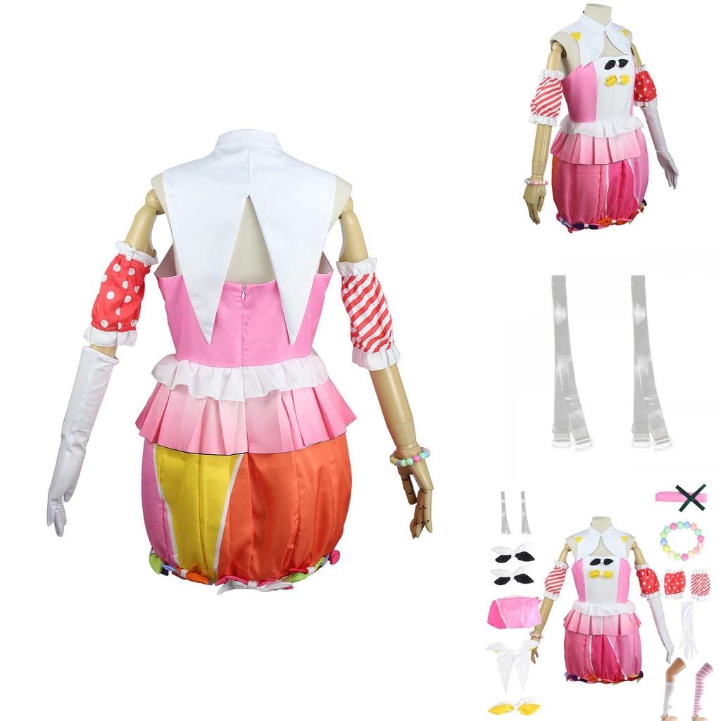 Ootori Emu Cosplay Costume Dress+accessories For Project Sekai Colorful Stage