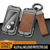 Car Metal Key Case Cover Shell Fob for Honda Fit Jazz Shuttle GP2 Spada StepWgn RG1 Freed Spike Ge6 Key Chain Accessories
