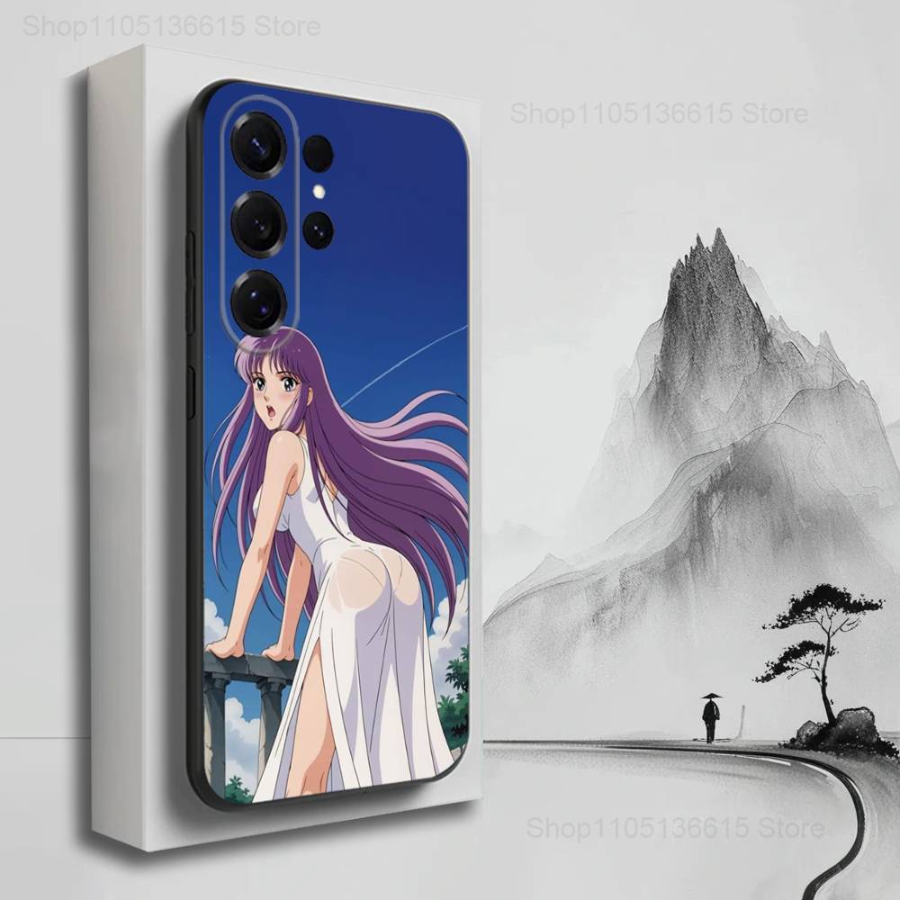 Cool S-Saint S-Seiya Anime Phone Case For Samsung S25,S24,S23,S22,S21,S20,S10,S9,Ultra,Plus,Lite,FE,Soft Silicone Black Cover