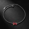 Reunion Guadeloupe Martinique French Guiana Enamel Dainty Chain Bracelet 304 Stainless Steel Patriotic Souvenir Wrist Jewelry