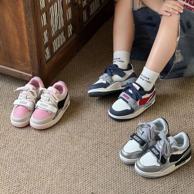 Kids Casual Sneakers Boys Girls Soft Sole Running Shoes With Hook Loop Trendy Low Top Sport