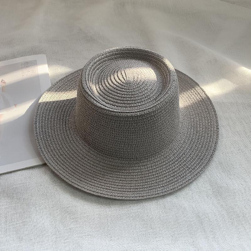 Spring and Summer New Light Board Straw Hat Men's Outdoor Leisure Versatile Sun Hat Children Travel Vacation Beach Hat