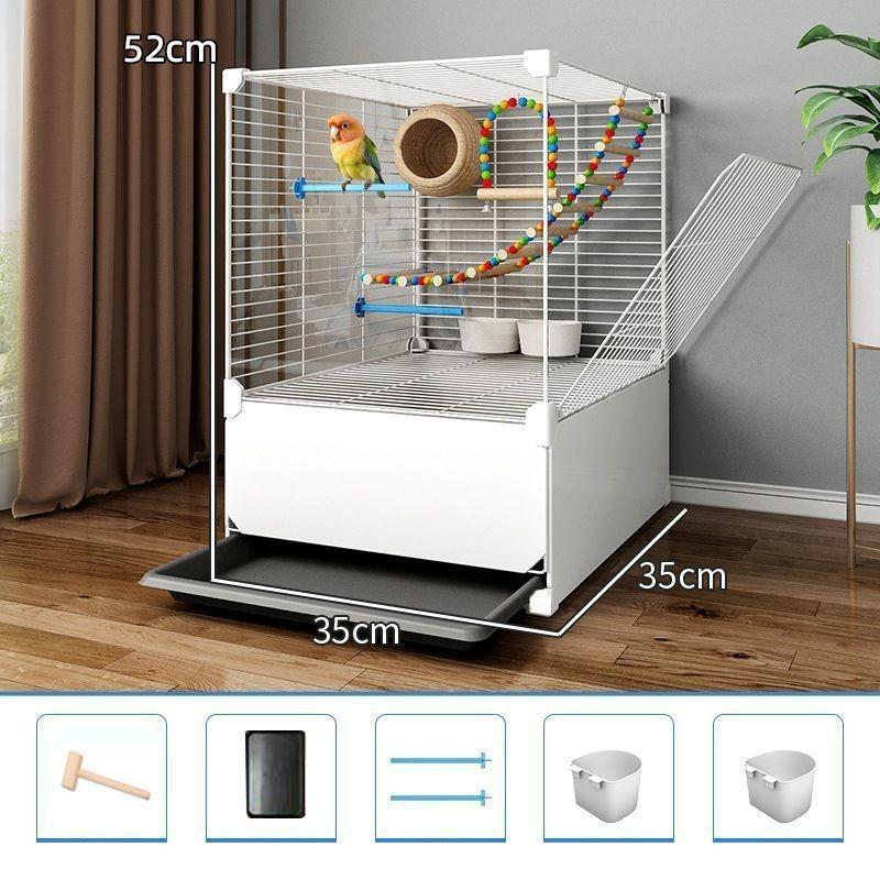 

Large Bird Cages Safety Parrot Kiwi Birds Iron Net Cage Canaries Parrots Small Animals House Indoor Outdoor Aviary Birds Cage