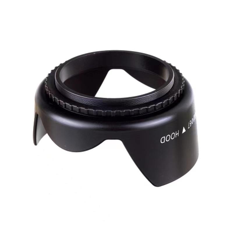 Petal-Shaped Lotus Lens Hood for SLR Cameras (49/52/55/58/72mm Screw-Mount)
