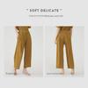 Miyake Women's Solid Color Slim Drape Straight Pants - New Spring/Summer 2025 Collection