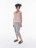 Igseupaieodeugeol Easy Cropped Pants Melange Gray