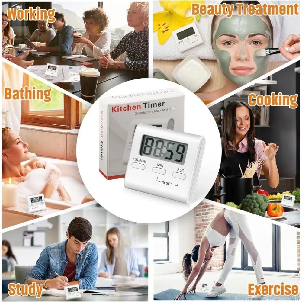 For Cooking Timer Kitchen Reminder Magnetic Digital Timer with Back Stand with Loud Alarm Countdown Timer Kitchen Gadget