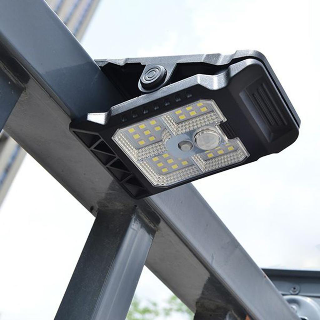 Clip on Solar Lights Outdoor Waterproof Motion Sensor Outdoor Solar Clip Light Portable COB /LED Lighting Garden Street Lighting