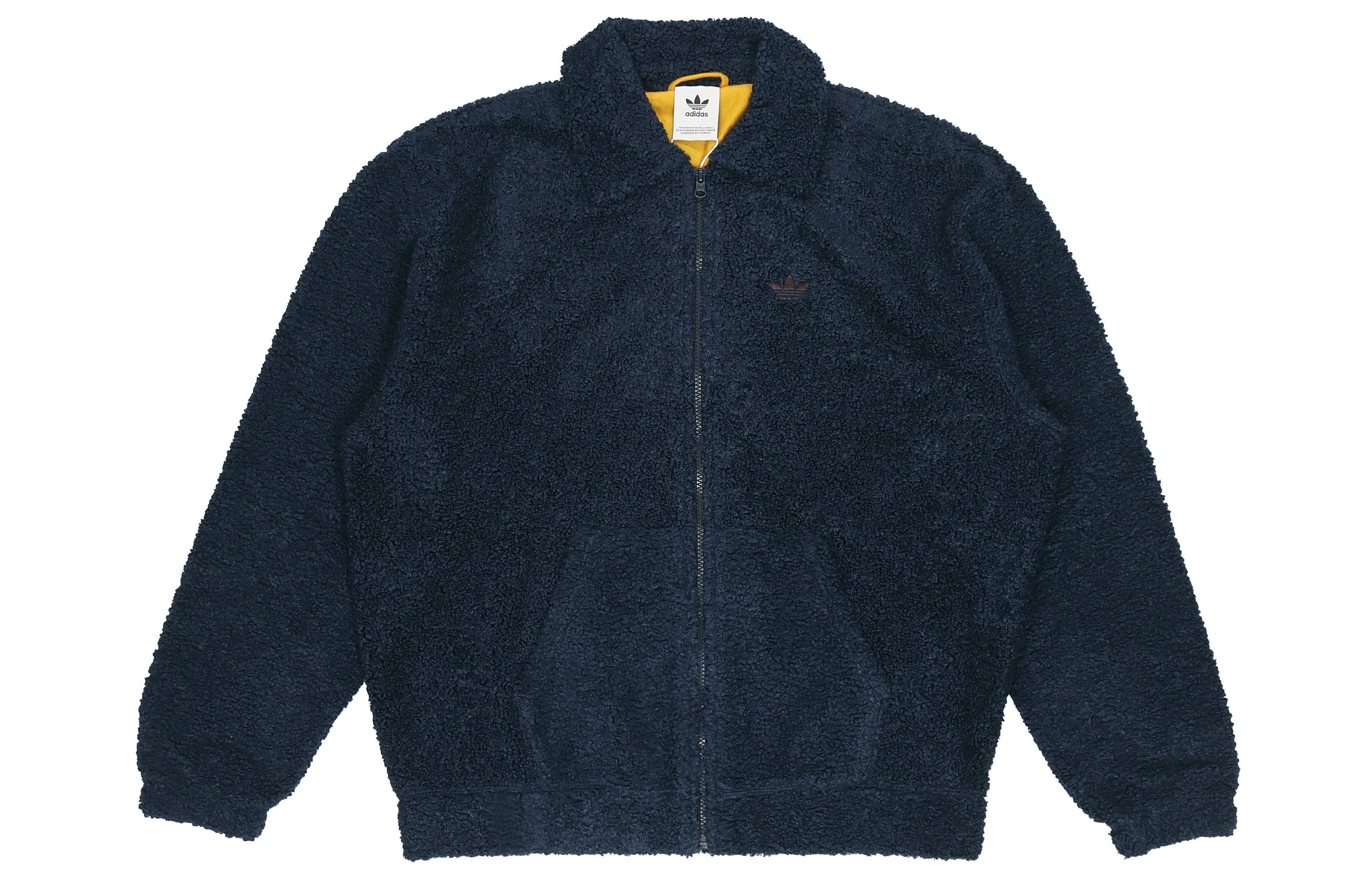 Adidas Originals Velvet Jackets Men s College Navy Lapel Thickened GD3532 XS