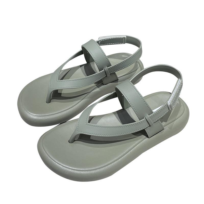 Sandalet kadın modelleri yaz dış giyim düz topuk yumuşak taban yaz dış giyim düz renk