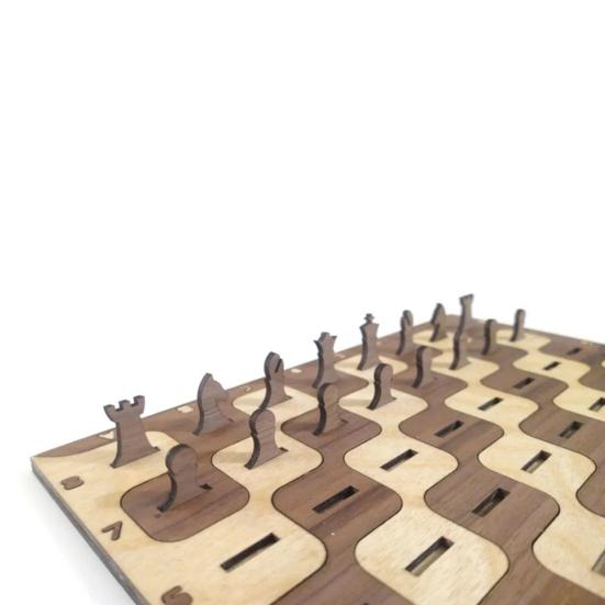 Mini Assembled Chessboard Portable Travel Wooden Chess Board with Storage Compartments Kids