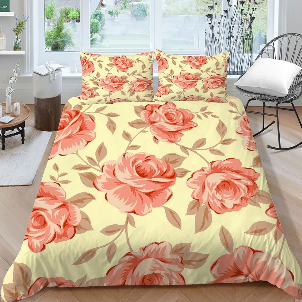 Vintage Luxury Bedding Set Home Bedding Quilt Cover Pillowcase Double Bed Full Size Bedspread Set Comfortable Home Decoration