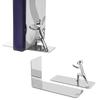 1set 7.28 X 2.76in Metal Book Support Metal Desktop Book Stopper  Office Table