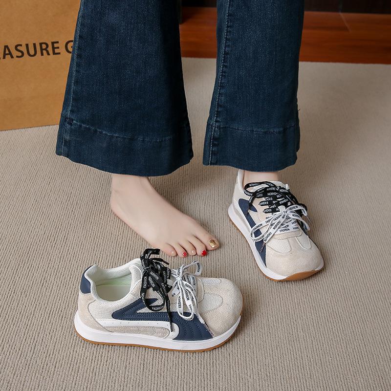 Fashion Retro Autumn Women Sneakers 2025 New Simple Popular Woman Casual Walking Shoes Trend Mesh Breathable Running Shoes Zapatos Mujer