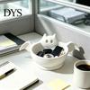 Desktop Organizer for Halloween Candy Bowl, Bat Shape Ceramic Serving Dish, Cute Party Treat Server Tabletop Decoration Snacks And Home Storage Themed
