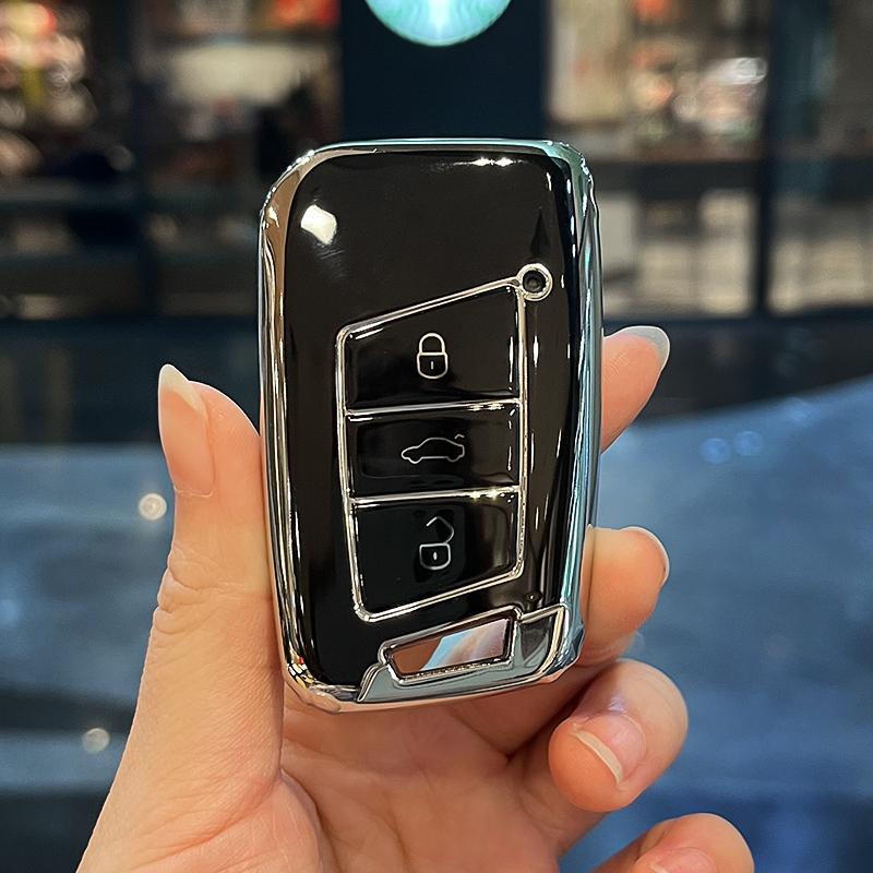

Новый ТПУ Чехол для ключа автомобиля для VW Volkswagen Passat B8 Magotan Tiguan Golf для Skoda Superb A7 Kodiaq Seat Аксессуары для брелка