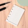 A7 Dot Matrix Loose-leaf Paper Refill - Horizontal Line Grid for A5 Universal Student Notebook