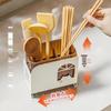 Cream Style Kitchen Utensil Holder
