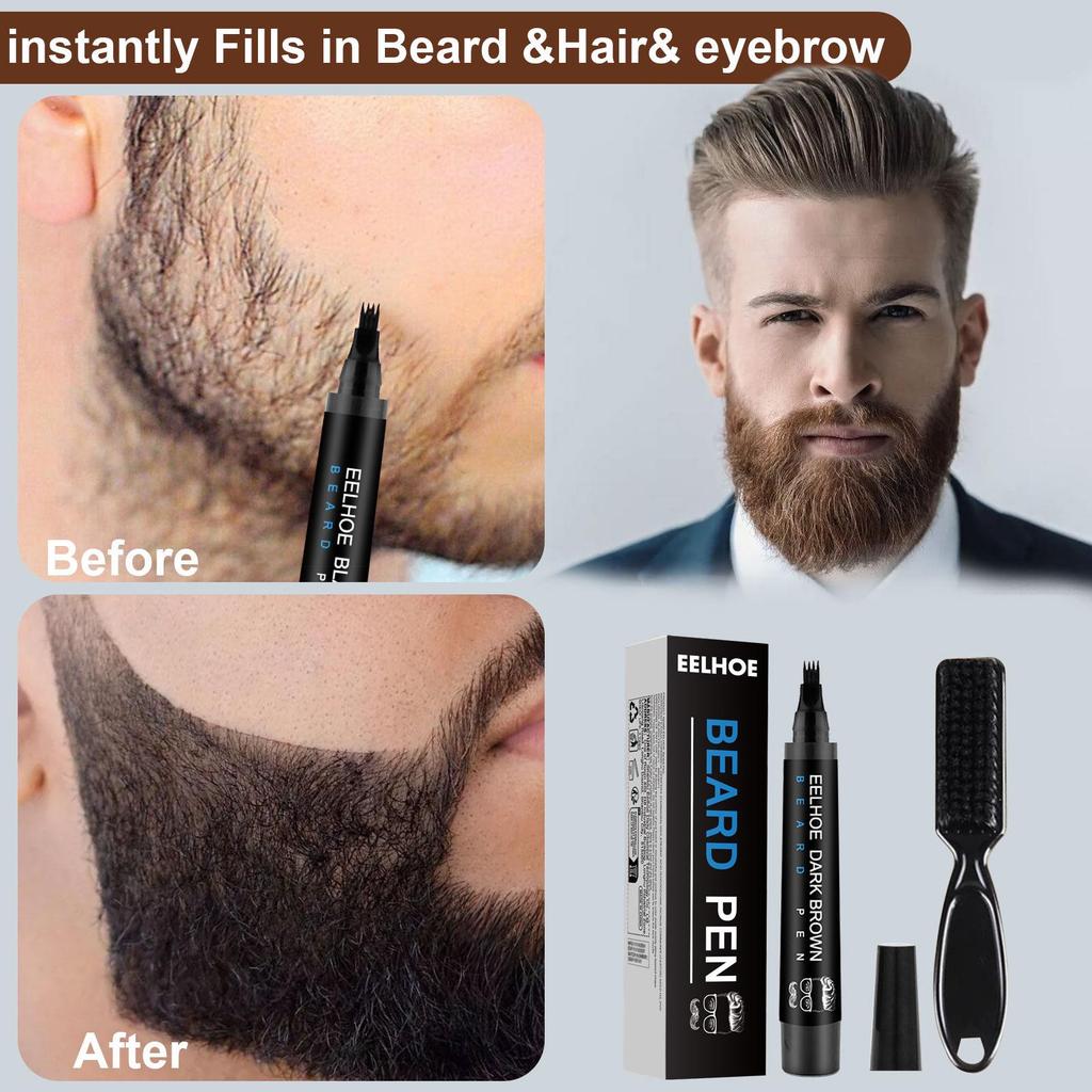 EELHOE Waterproof Beard Filling Pen Kit for Men