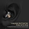 Transparent In-Ear Wired Earphone Subwoofer Stereo Bass Earbuds Sport Headset With Mic AVE