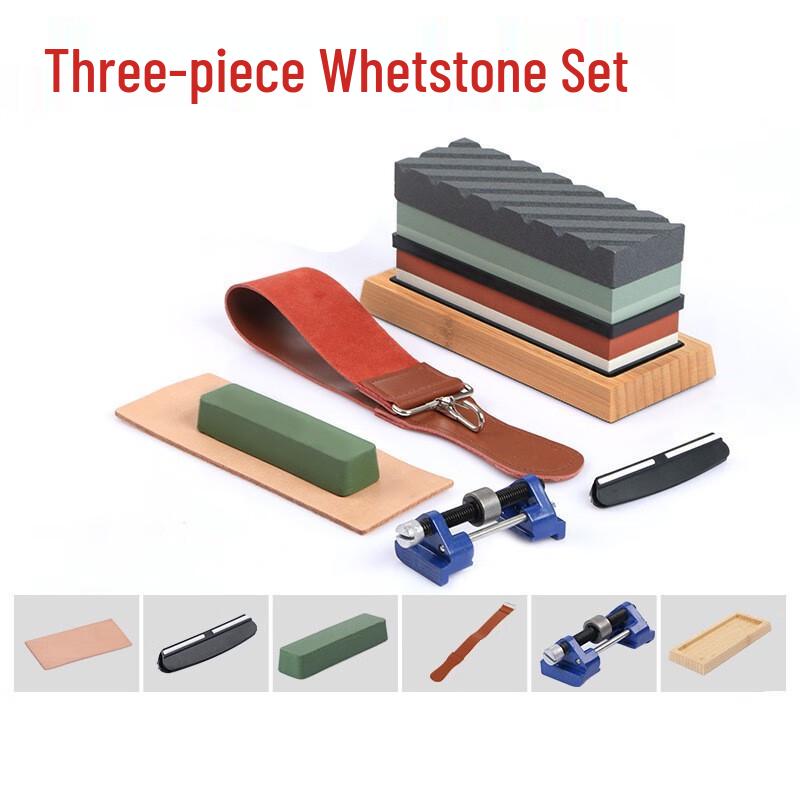

Zhishi White Corundum Whetstone Set with Bamboo Base