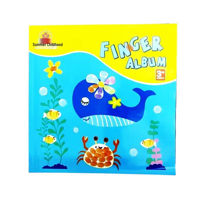 

Non-Toxic Finger Painting & Coloring Book Set for Kids