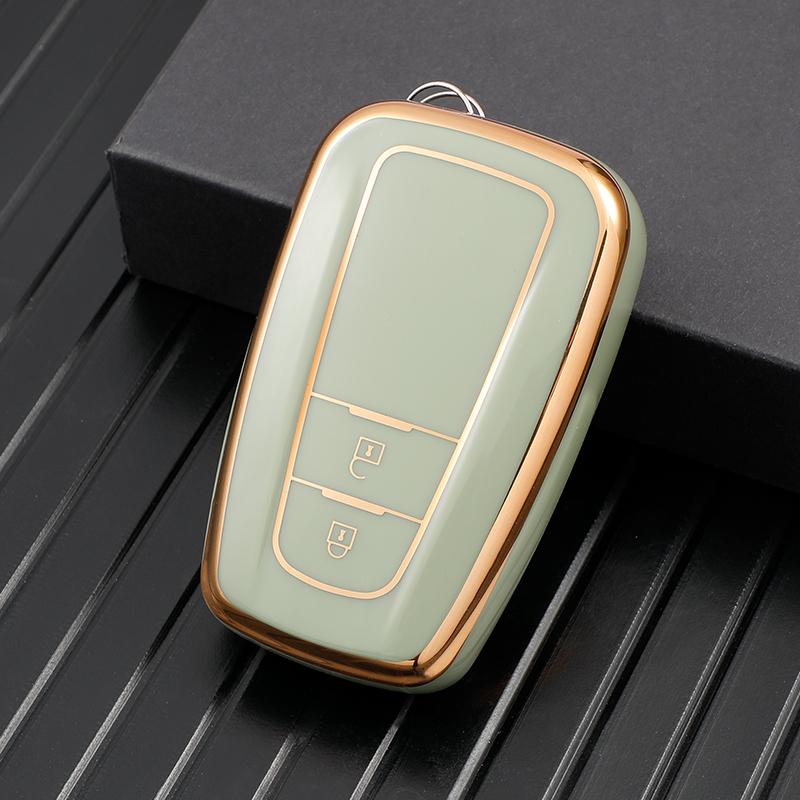 TPU 2 3 Buttons Car Key Fob Cover Case Holder Shell for Toyota Rav4 2021 Hybryd Camry 70 2020 Prado Corolla Sedan 2019 Keychains